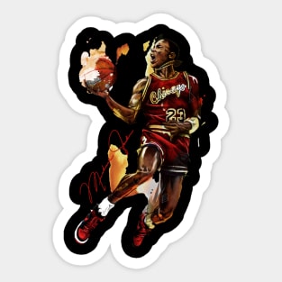 BASKETBALLART - jordan sLAM dUNK Sticker